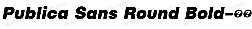 Publica Sans Round Bold字体转换